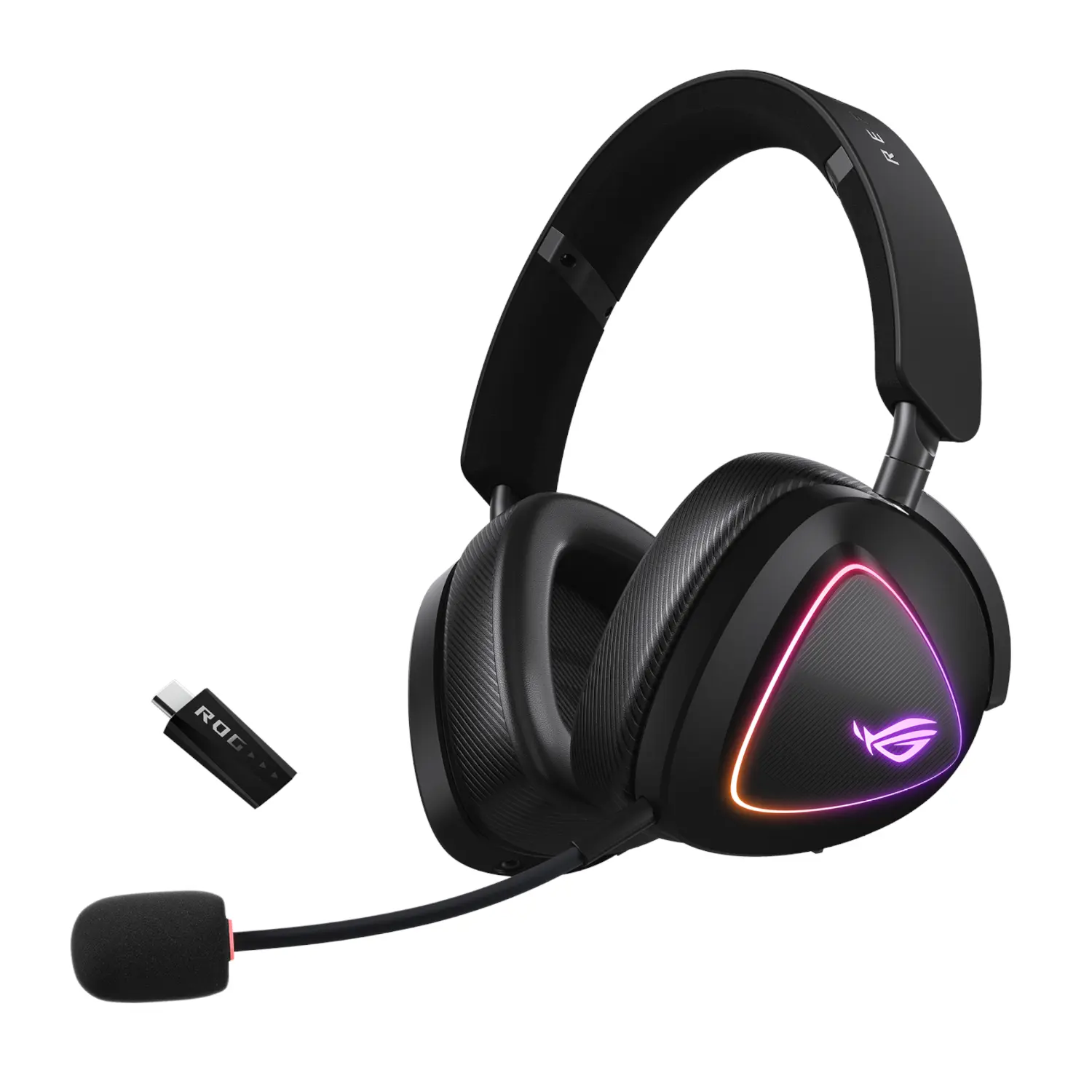 ROG-DELTA-II Asus-ROG-Delta-II-RGB-Stereo-Gaming-Headset-Black wr 01a ASUS ROG Delta II Multi Platform Black Wireless Gaming Headset