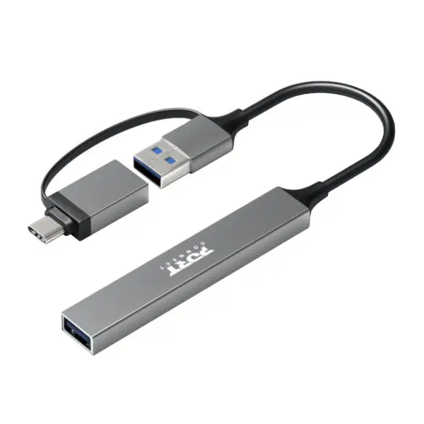 Port Connect USB Type-C to 4-port USB-A 3.0/2.0 Hub