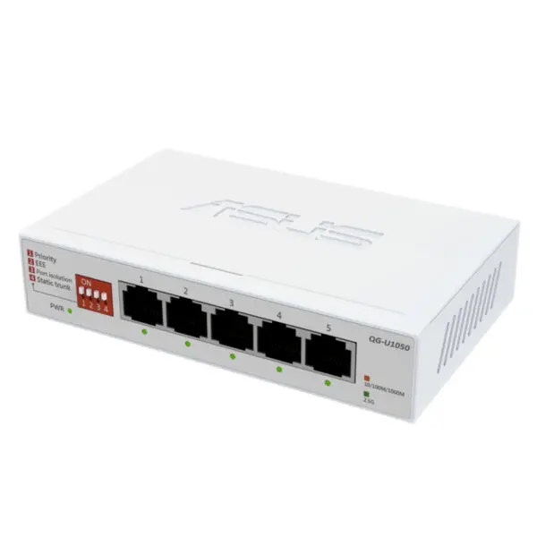 ASUS 5×2.5G Unmanaged Network Switch – White