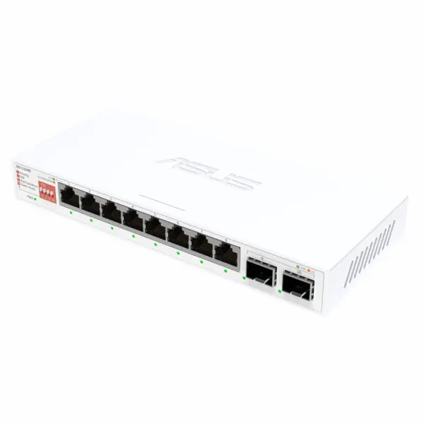 ASUS 8x2.5G + 2x10G SFP+ Unmanaged Network Switch- White