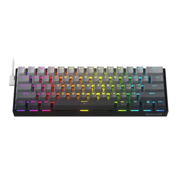 RD-K617GGB-RGB-M Redragon-K617-FIZZ-60-Magnetic-Hall-Effect-Wired-Keyboard wr 01a Redragon K617 FIZZ Rapid Trigger 60% Magnet Hall Switch Wired RGB Gaming Keyboard