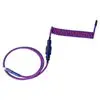 Keychron Premium Coiled Aviator USB Cable | Type-C + USB-A Adapter | Detachable Aviator Connector | 108 cm