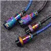 Keychron Premium Coiled Aviator USB Cable | Type-C + USB-A Adapter | Detachable Aviator Connector | 108 cm