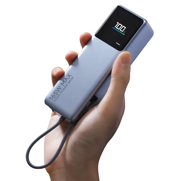 Xiaomi 165W Power Bank 10000mAh (Integrated Cable)-Silver
