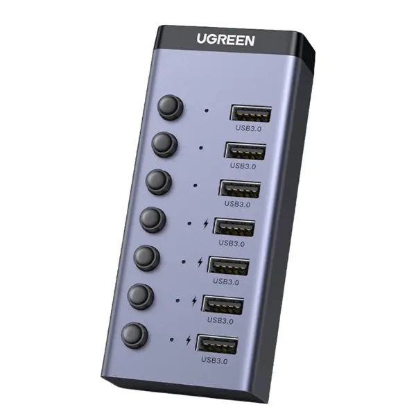 UGREEN 7 in 1 USB 3.0 Hub-Grey