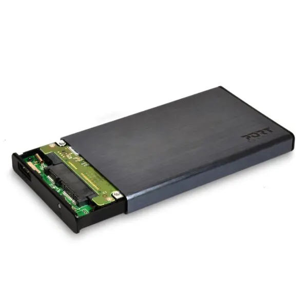 Port Connect 2.5" USB-C External HDD Enclosure Black