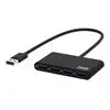 Port USB3.0 to 4 x USB3.0 5Gbps 4 Port Hub - Black
