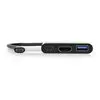 Port USB Type-C to 1 x HDMI|1 x USB3.0|1 x Type-C 60W PD Dock - Black