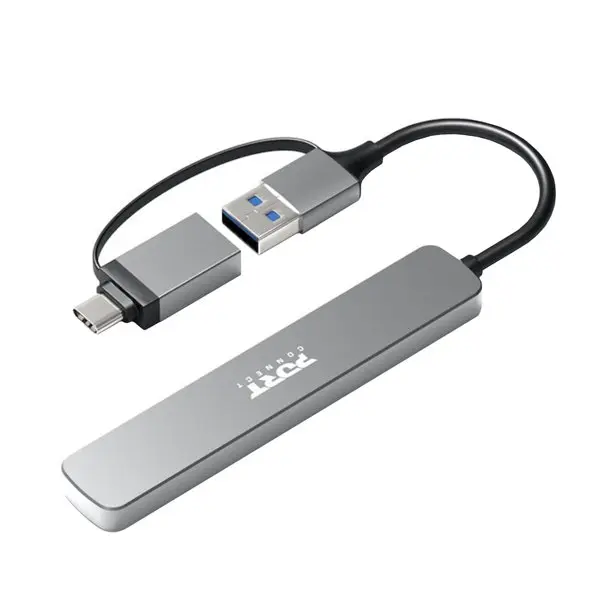 Port Connect USB Type-C to 4-port USB-A 3.0 Hub