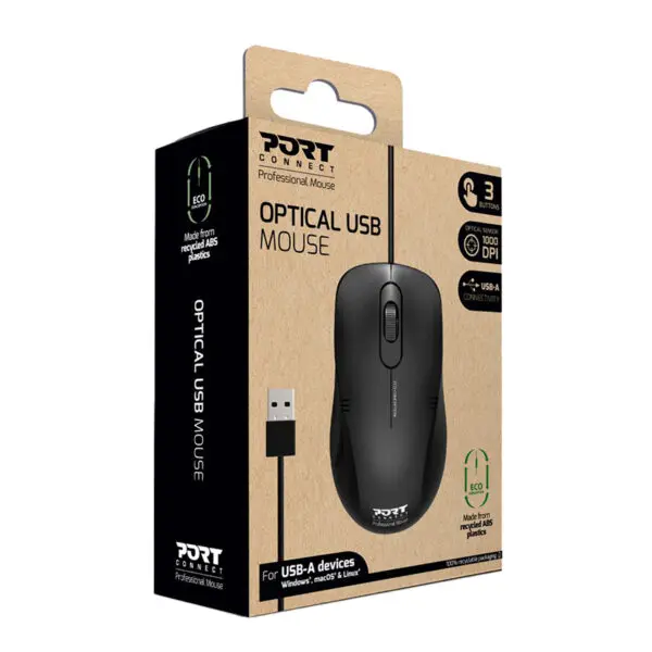 900400-PRO og 01.jpeg Port Connect Optical USB Mouse