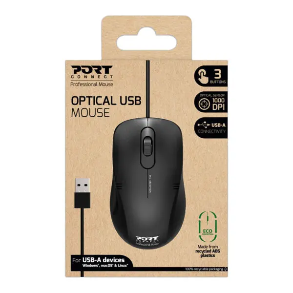 900400-PRO og 02.jpeg Port Connect Optical USB Mouse