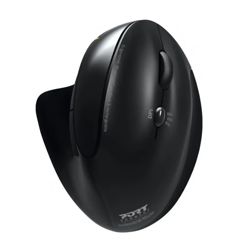 900706-BT wr 01 Port Connect Wireless Rechargeable Ergonoc Mouse Bluetooth
- Black