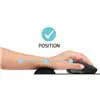 Port Ergonomic Gel Mouse Pad - Black