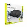 Port Ergonomic Notebook Cooler Pro, with Dual Fans and USB Ports