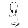 Port Stereo Headset with Mic with 1.2m Cable|1 x 3.5mm|Volume Controller - Black