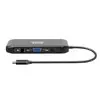 Port USB Type-C 4 x USB3.1|1 x Aux|Micro+SD Card Reader|1 x RJ45|1 x HDMI|1 x VGA|1 x Type-C PD Dock 100W - Black