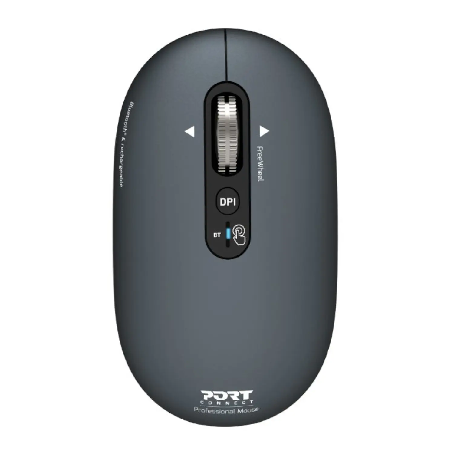 910501 Port-Connect-PURE-MAC-Rechargeable-Wireless-Bluetooth-Mouse-Shadow wr 01 Port Connect PURE MAC Rechargeable Wireless and Bluetooth Mouse - Shadow