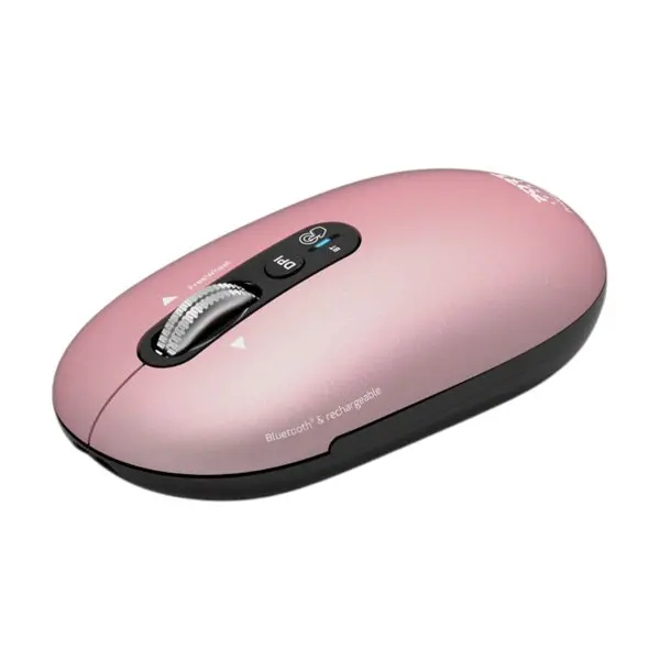 Port Connect PURE MAC Rechargeable Wireless and Bluetooth Mouse - Copper Rose