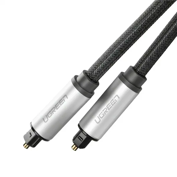UGREEN AV108 Male to Male Toslink Optical Audio Cable 2m–Grey