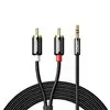 UGREEN AV116 RCA to AUX 3.5mm Audio Cable 1M - Black
