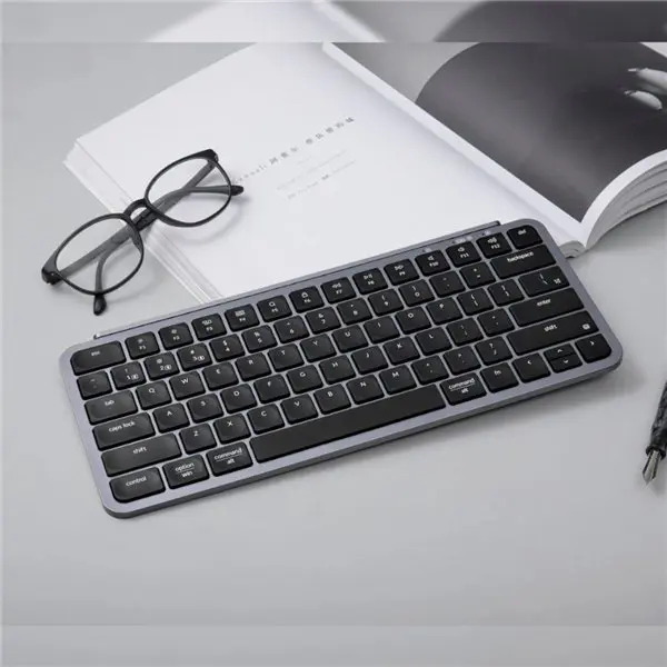 Keychron B1 Pro Ultra-Slim 75% Wireless Keyboard - Space Grey