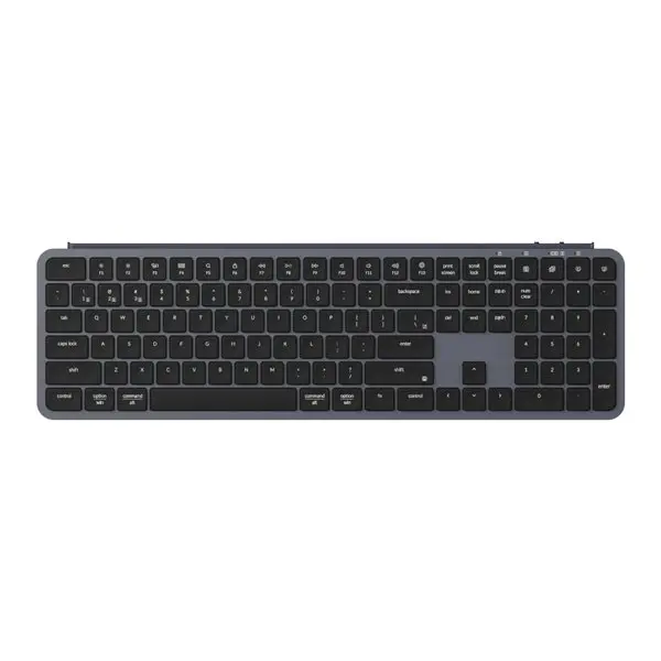 B6P-K1 wr 01a Keychron B6 Pro Ultra-Slim 100% Wireless Keyboard – Space Grey