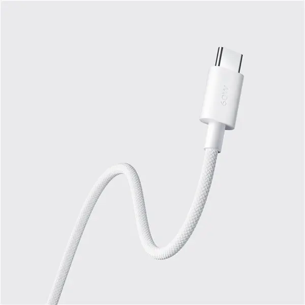 Xiaomi 3A Braided USB Type-C to USB Type-C Cable 1M - White