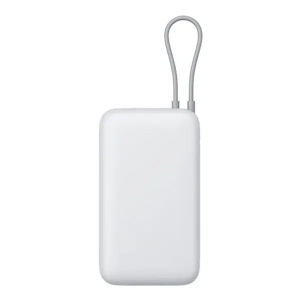 Xiaomi Power Bank 20000mAh (Integrated Cable) - Light Grey