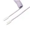 Keychron Coiled Aviator Cable - Light Purple/Straight
