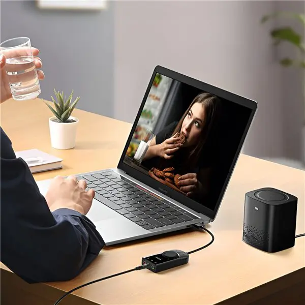 UGREEN CM129-40964 USB-A to 3.5mm External Stereo Sound Adapter - Black
