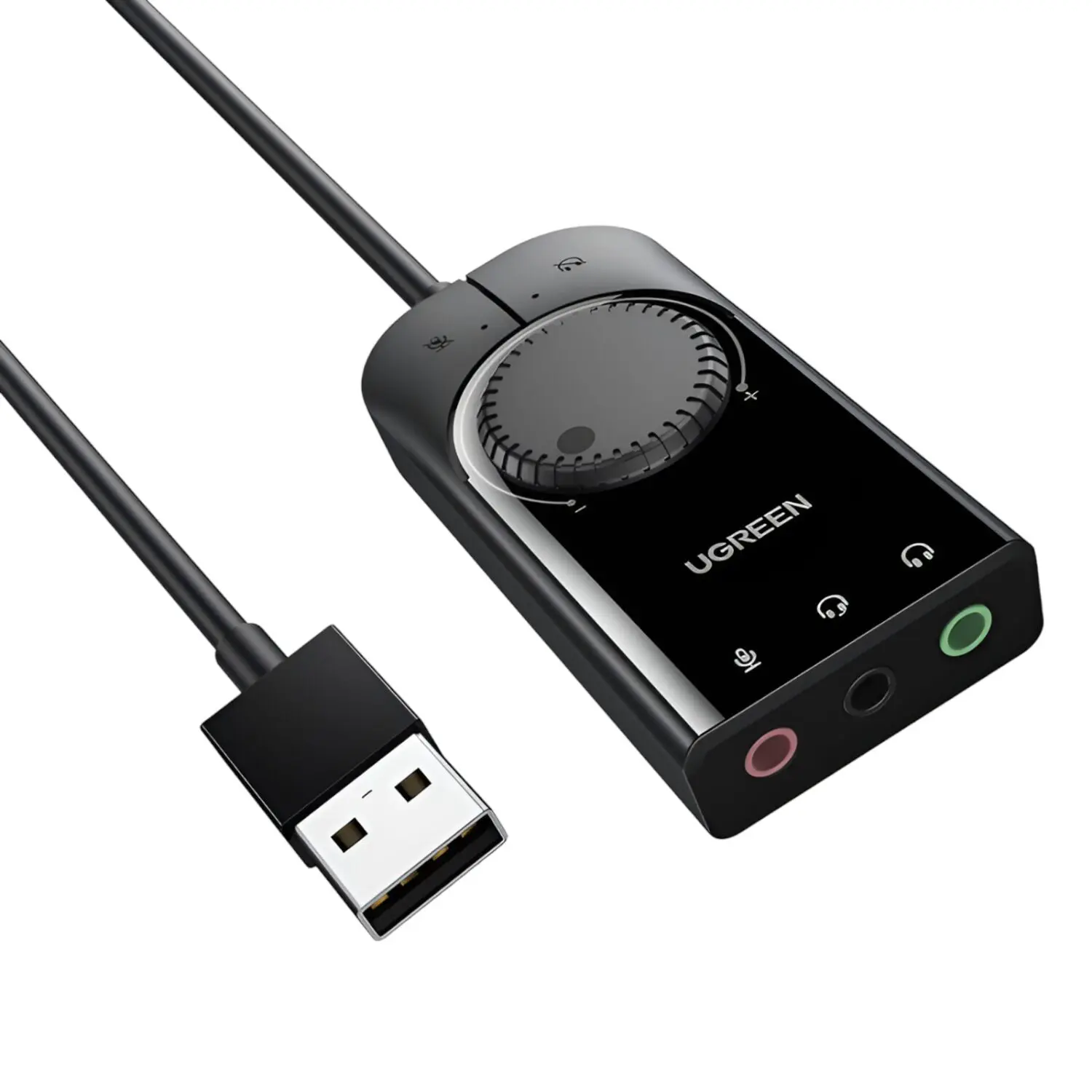CM129-40964-wr-06 UGREEN CM129-40964 USB-A to 3.5mm External Stereo Sound Adapter - Black