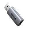 UGREEN CM383-80864 USB-A to 3.5mm Audio Jack External Sound Adapter - Silver