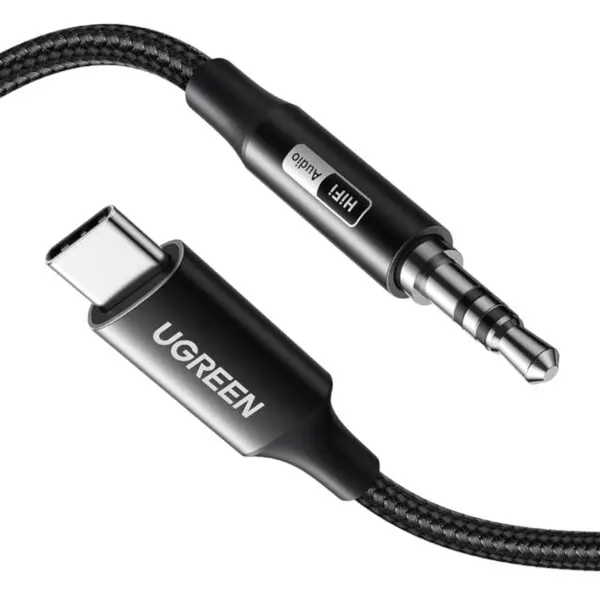 UGREEN USB Type-C to 3.5mm AUX Audio Cable 2M - Black