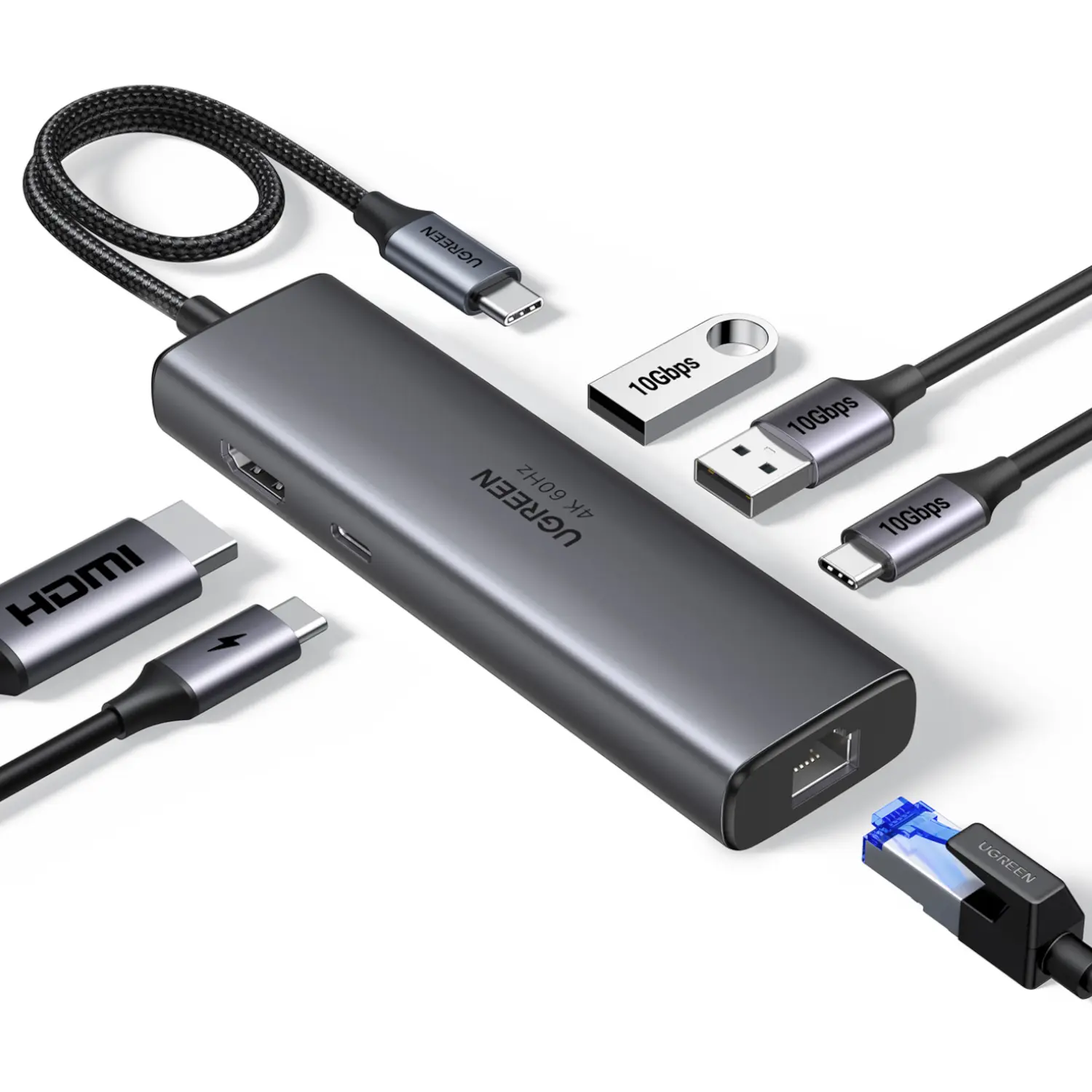 CM512-45000 UGreen-6in1-Dockstation UGREEN CM512 6-in-1 USB Type-C Docking Station