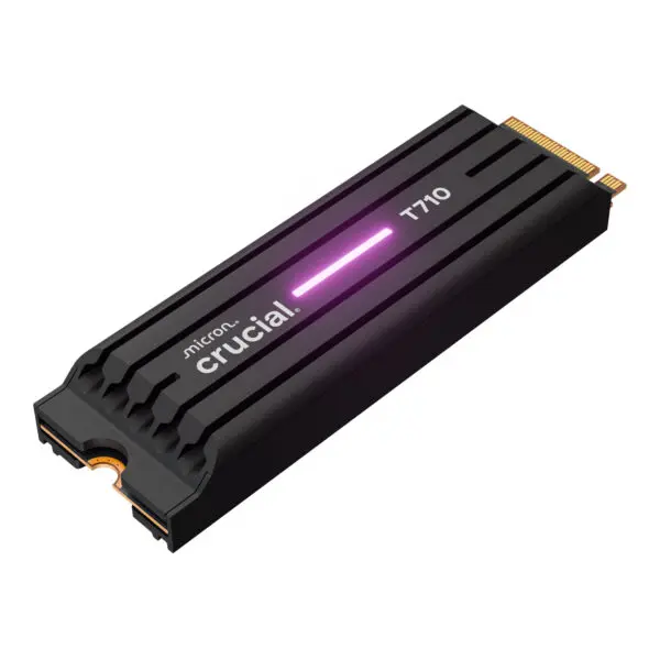 Crucial T710 1TB M.2 NVMe Gen5 NAND SSD with Heatsink