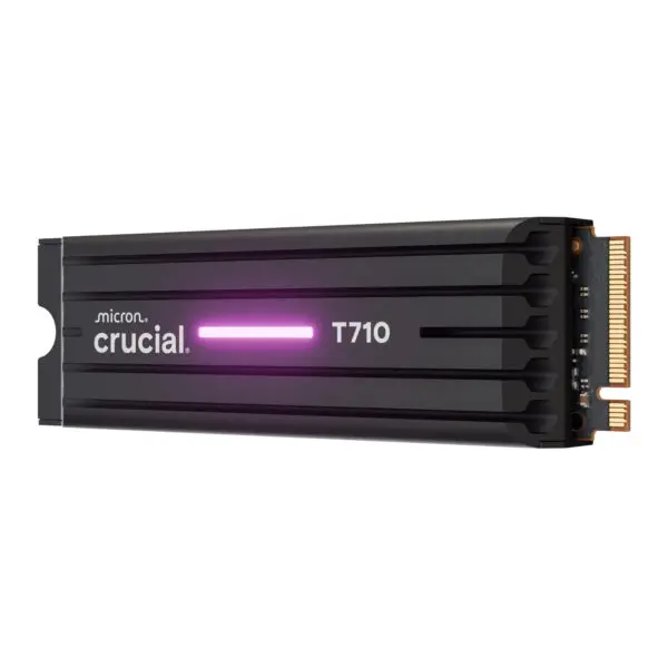 Crucial T710 1TB M.2 NVMe Gen5 NAND SSD with Heatsink
