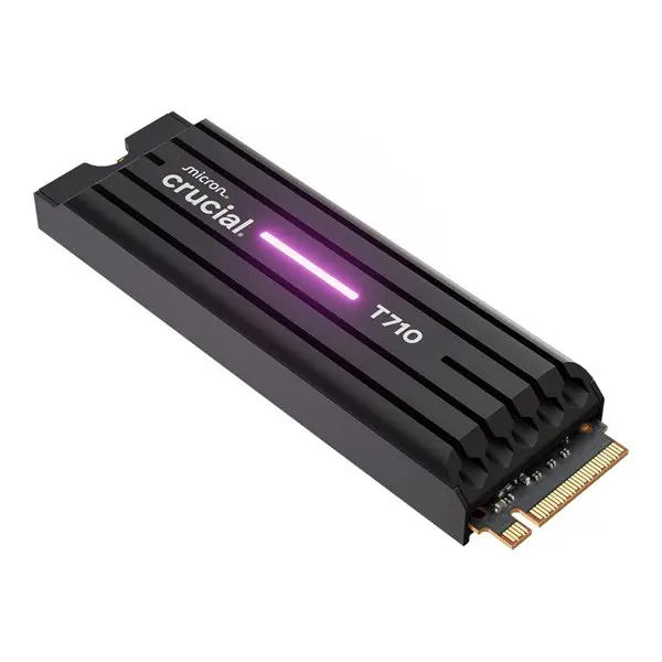 Crucial T710 2TB M.2 NVMe Gen5 NAND SSD with Heatsink