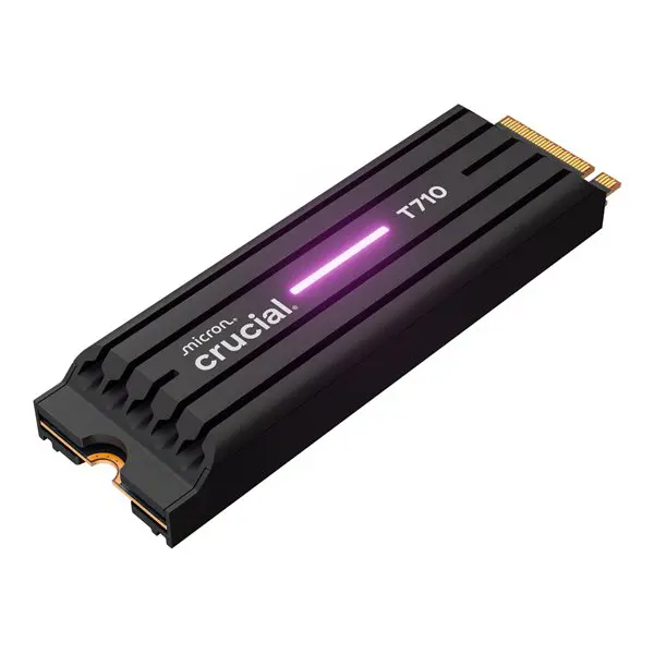Crucial T710 2TB M.2 NVMe Gen5 NAND SSD with Heatsink
