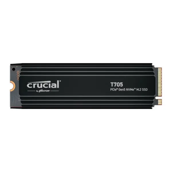 Crucial T705 4TB M.2 NVMe Gen5 with Heatsink NAND SSD