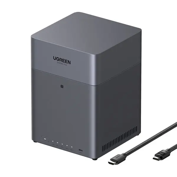DH4300PLUS-85660 UGreen-DH4300-PLUS-4-Bay-NAS-Storage-Grey wr 01a UGREEN DH4300 PLUS 4-Bay NAS Storage