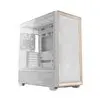 Antec FLUX Mid-Tower E-ATX Gaming Chassis Wood Front Panel - White