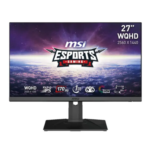 G272QPF wr 01b MSI G272QPF 27" WQHD IPS 170Hz 1ms Flat Gaming Monitor