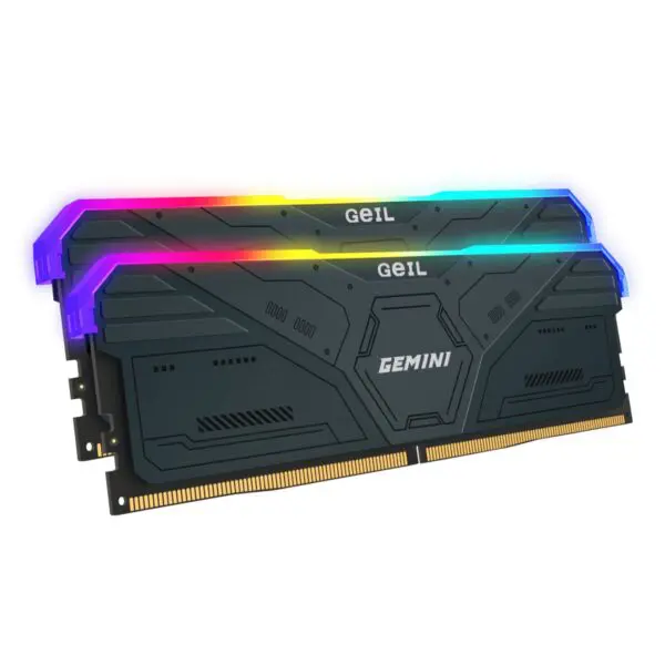 Geil Gemini RGB 64GB KIT(2X32GB) 6000MHz DDR5 Desktop Gaming Memory - White