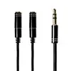 Gizzu 3-Pole Audio Splitter Cable - Black