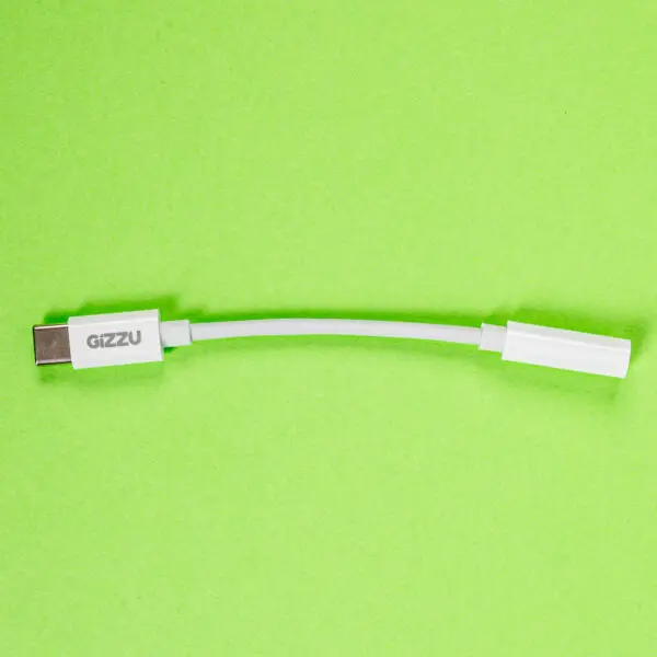 Gizzu USB Type-C to 3.5mm AUX Audio Adapter - White