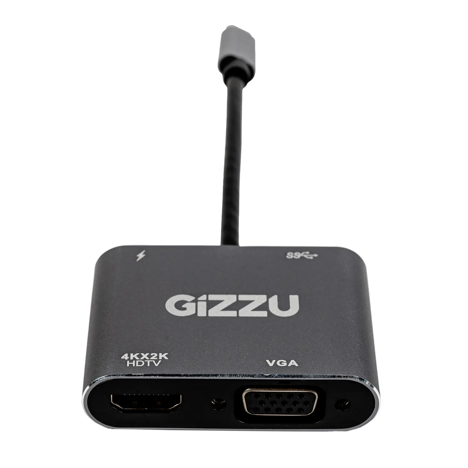 GAPCHVUPD wr 01a Gizzu 4-in-1 Type-C to HDMI/VGA/USB3.0 Hub