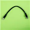 Gizzu Cat6 UTP Fly Lead Ethernet Network Cable 20cm - Black