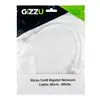 Gizzu Cat6 UTP Fly Lead Ethernet Network Cable 20cm - White