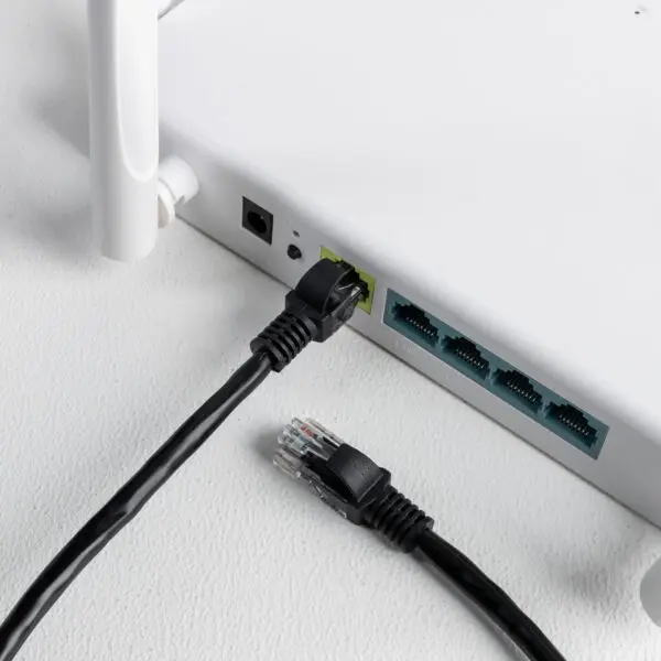 Gizzu Cat6 UTP Fly Lead Ethernet Network Cable 1m – Black