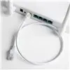 Gizzu Cat6 UTP Fly Lead Ethernet Network Cable 1m – White